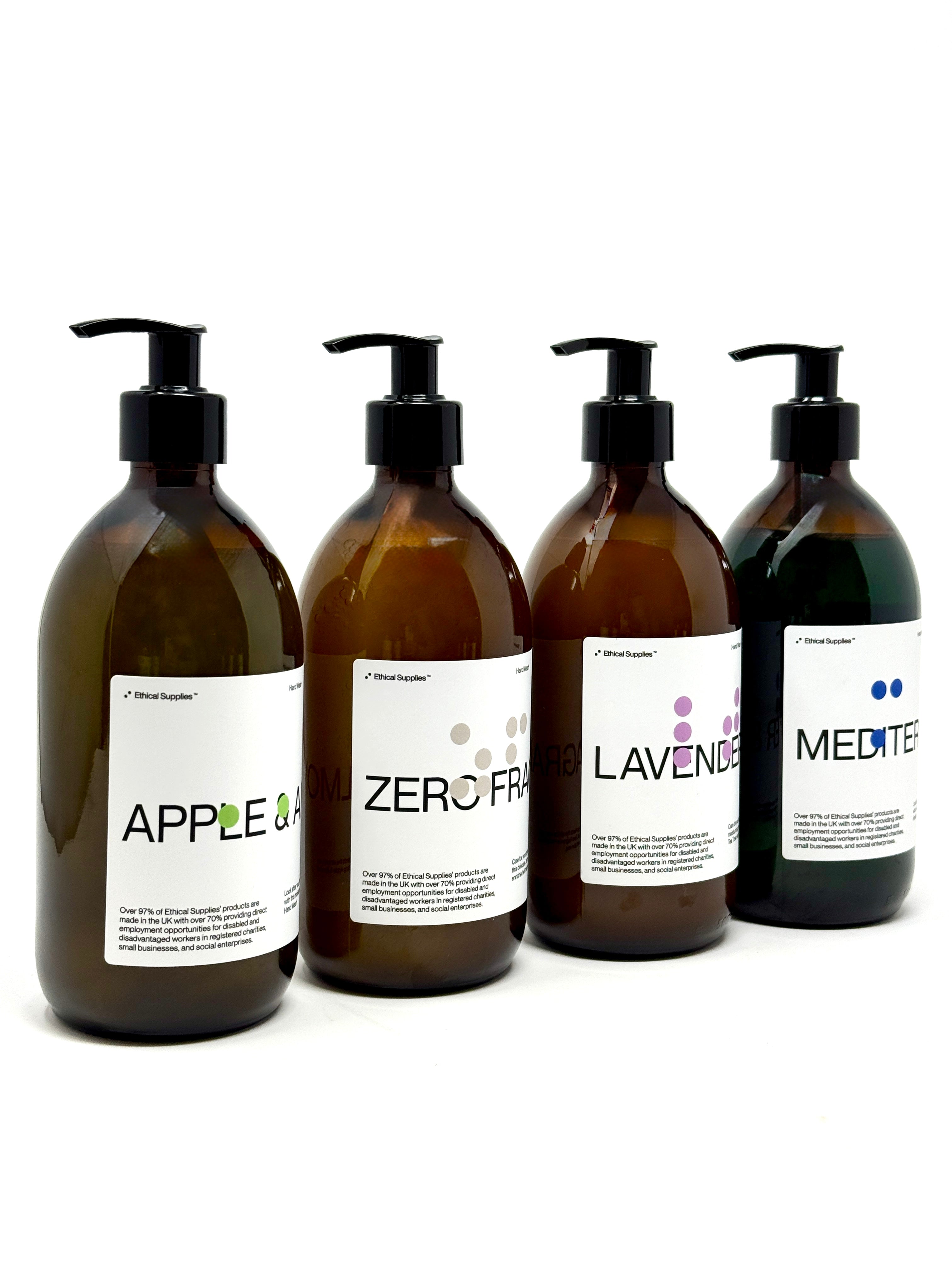 set of four hand washes