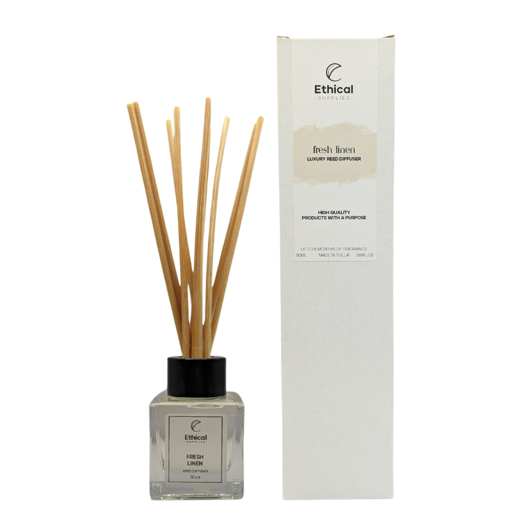 Fresh Linen Reed Diffuser Kit