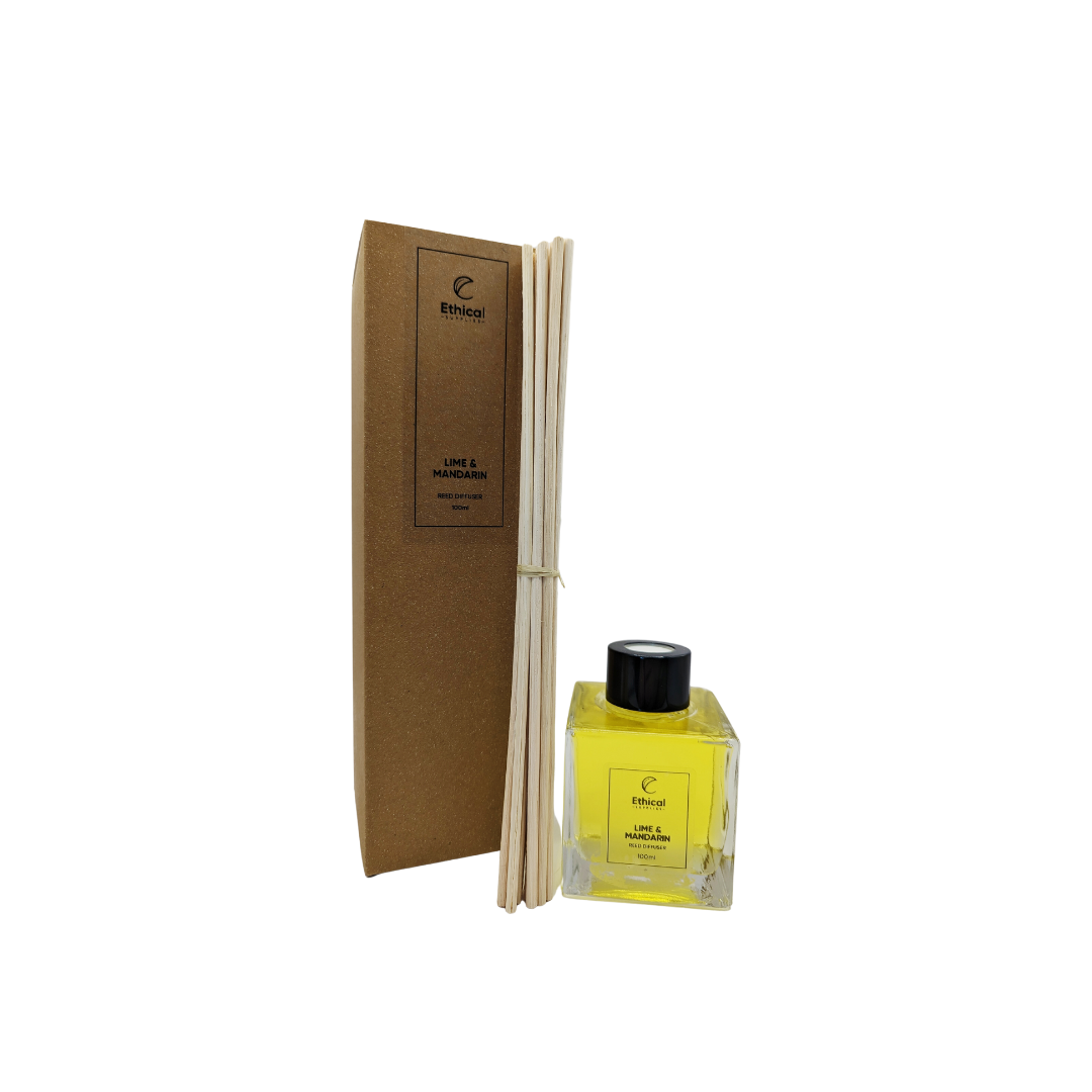 Lime & Mandarin Reed Diffuser Kit - Ethical Supplies