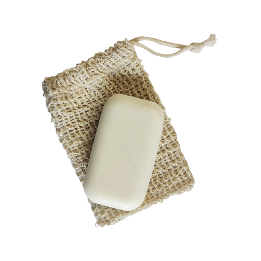 Luxury Soap in Natural Sisal Mesh Drawstring Bag - Ethical Supplies