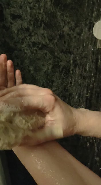 Luxury Soap in Natural Sisal Mesh Drawstring Bag