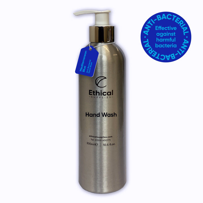 Anti-Bacterial Hand Wash - 300ml Reusable Aluminium Bottle - Ethical Supplies