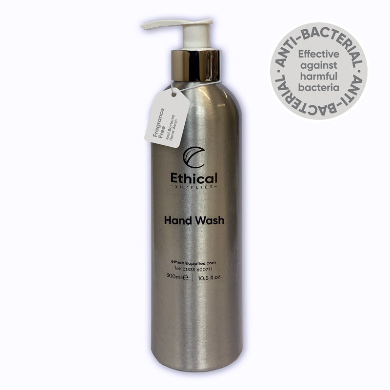 Anti-Bacterial Hand Wash - 300ml Reusable Aluminium Bottle - Ethical Supplies