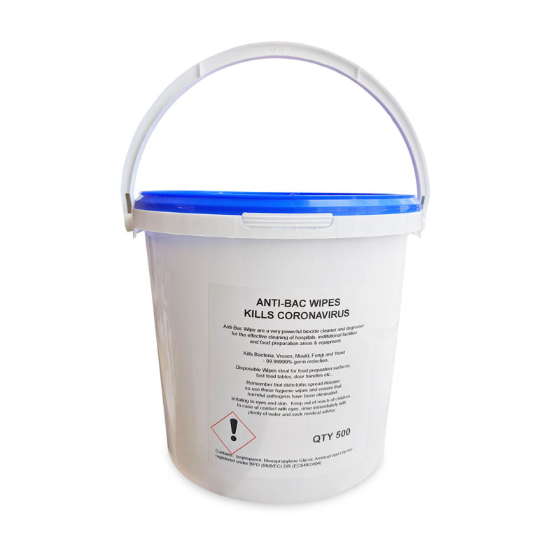 Power House - Anti-Viral Wipes - Bucket of 500 (Kills Coronavirus) - Ethical Supplies