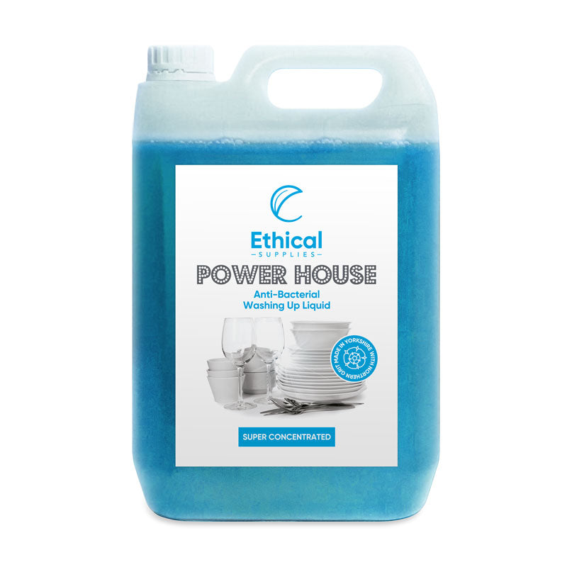 Power House Anti Bacterial Washing Up Liquid - 5 Litre - Ethical Supplies