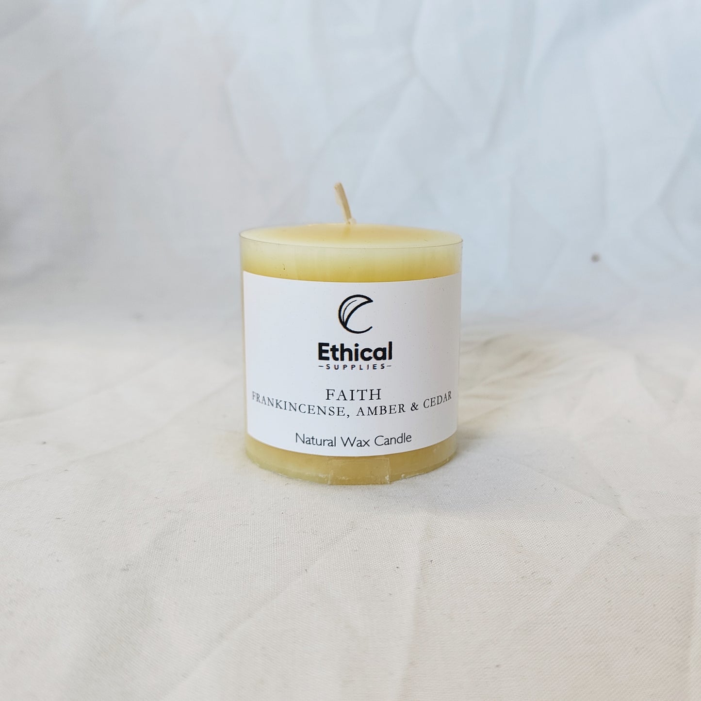 Natural Wax Pillar Candles - Ethical Supplies